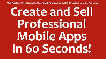 Mobi Agents AI Demo MobiAgents AI Demo MobiAgents AI Step by Step Demo Video - AI Mobile App Creator