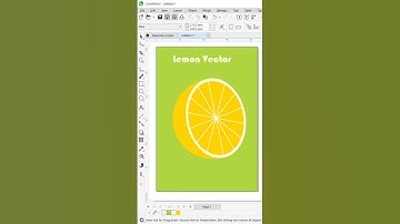 How to create Lemon Vector design in Corel draw #hacks #vectorart #education #graphicdesign