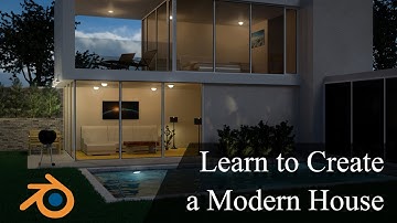 Create & Design a Modern 3D House in Blender Promo