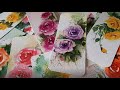 ROSE-2/Bookmarks/How to paint a rose/Watercolor painting/Pink rose/diy/roses/How to/flower painting