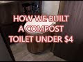 How We Built A Compost Toilet Under $4 + Reclaimed Materials  (Subtitles/CC) | Fancy Free RV