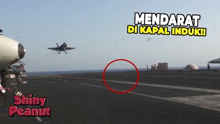 No wonder it didn't fall in! This is the genius trick for a jet to land on an aircraft carrier.