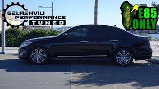 Tuning my 450hp 2012 Hyundai Genesis RSpec 5.0 on E85 with @GEPTuned  #4k  #automobile #car