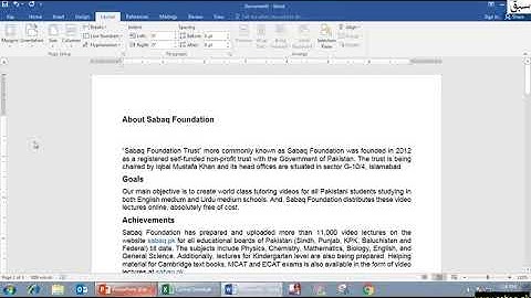 Page Formatting  Orientation, size and columns