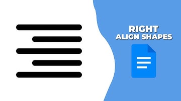 How to right align shapes in Google Docs