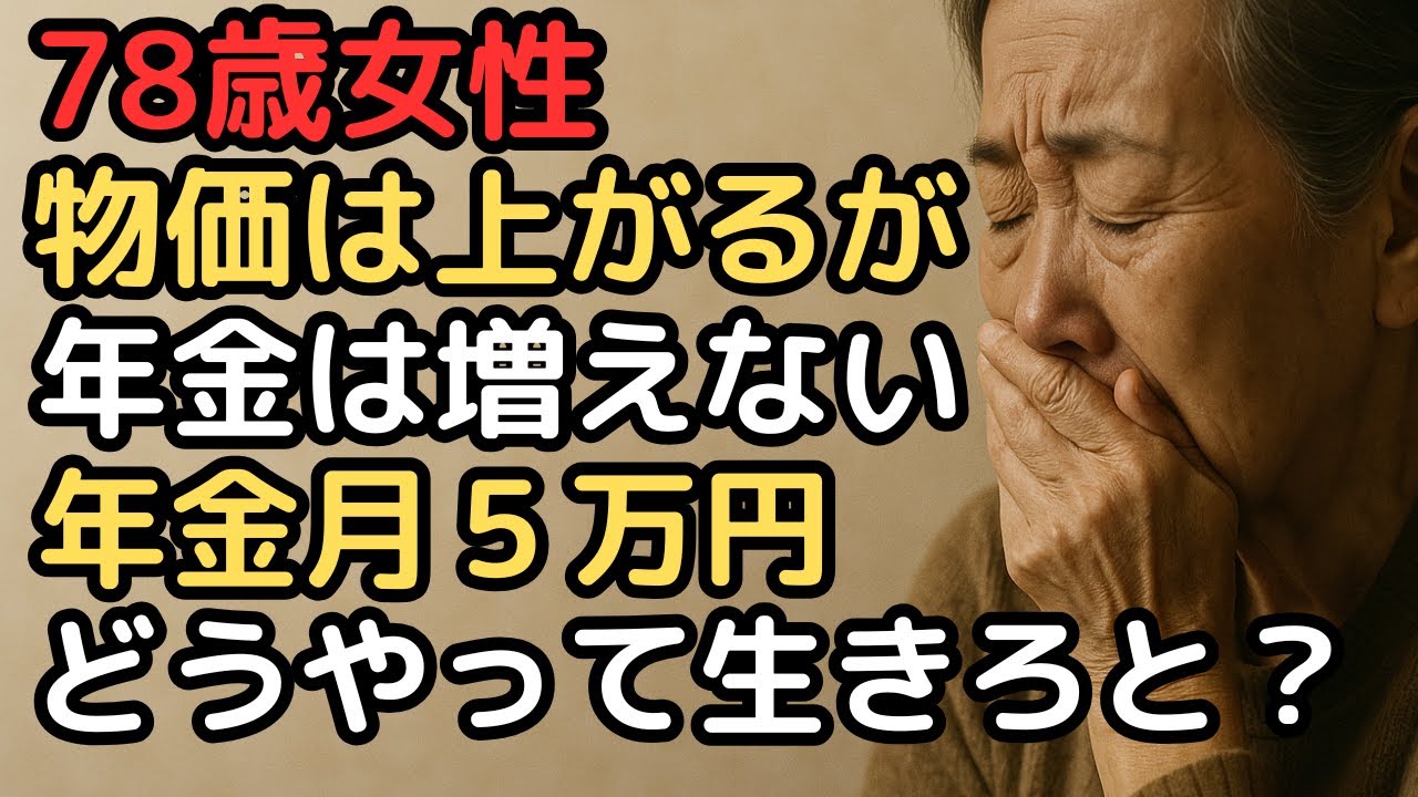 年金月5万円、物価は上がり続けるのに年金は増えない   78歳女性の地獄の年金生活