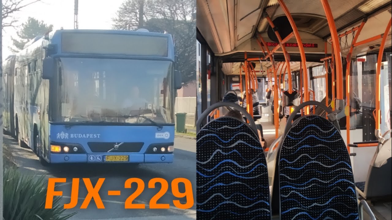 Utazás egy félig felújított, NARANCSSÁRGA kapaszkodós Volvo 7700A-val (FJX-229) az 5-ösön