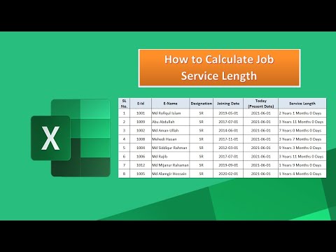ভিডিও: কিভাবে একজন কর্মচারীর পরিষেবার দৈর্ঘ্য গণনা করা যায়