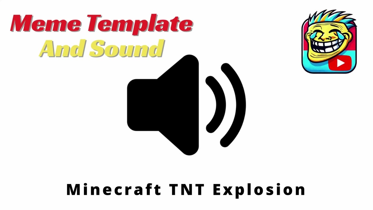 Minecraft TNT Explosion Meme Sound Effect 🔊 (FREE No Copyright)