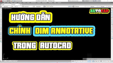 NVT | HƯỚNG DẪN CHỈNH DIM ANNOTATIVE TRONG AUTOCAD