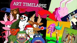 Art Timelapse - All Throughout the Year