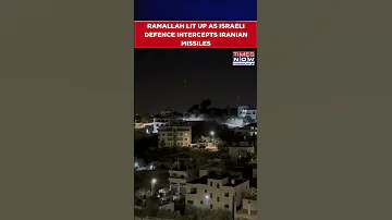WATCH Sirens In Ramallah As Israeli Defence Intercepts Iranian Missiles Israel Iran Conflict 