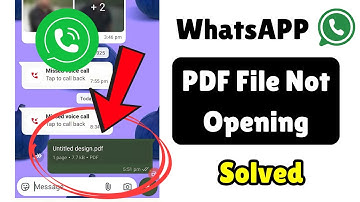 How To Fix WhatsApp PDF File Not Opening | How To Open PDF Files in WhatsApp