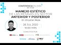 Conferencia en línea: Manejo Estético de las resinas en sector anterior y posterior