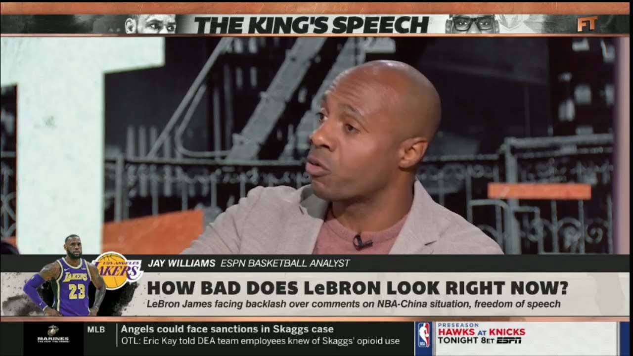Espn First Take Jay Williams Surprised By Lebron Facing Backlash