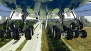 very brave plane ;; flying low over the highway , 67 // game screenshot 3