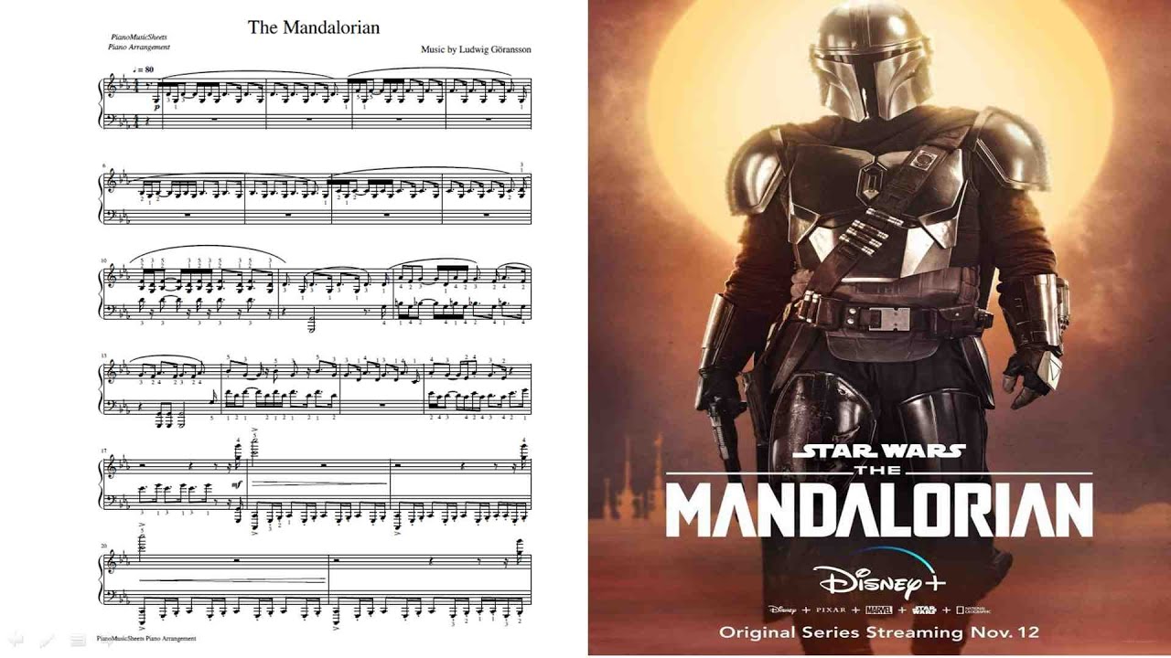 The Mandalorian Theme - piano solo music sheet Chords - Chordify