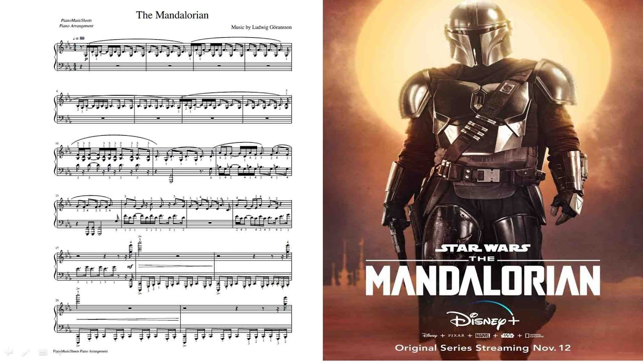 The Mandalorian Theme Piano Solo Music Sheet Chords Chordify