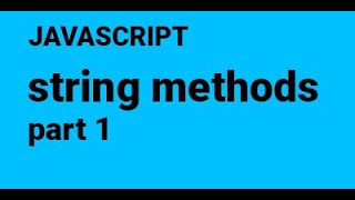 62 string methods part 1