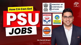 How can a CA get a job in a PSU | How to Prepare for PSU Job Interview | How to Find Job In PSU