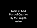 Lamb of god alto mass of creation by marty haugen