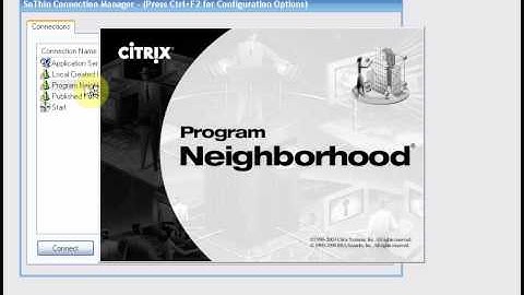 Using the Citrix ICA client from the SoThin Connection Manager - Part 1
