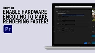 Celebrity How to Enable Hardware Encoding in Premiere Pro to Make Rendering Faster [easy] Wealth