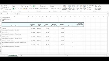Intangible Assets Short Tutorial
