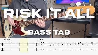 Bruno Mars - Risk It All // Bass Cover // Play Along Tab and Notation