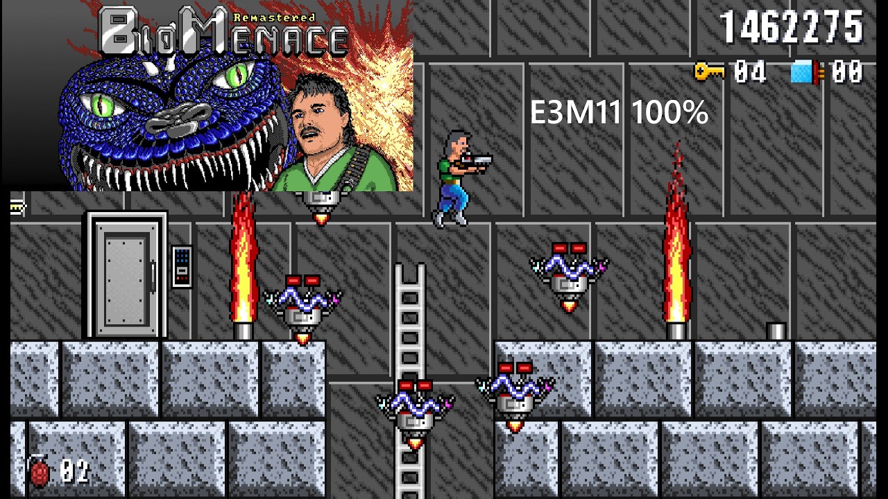 Bio Menace Remastered E3M11 Hard с комментариями