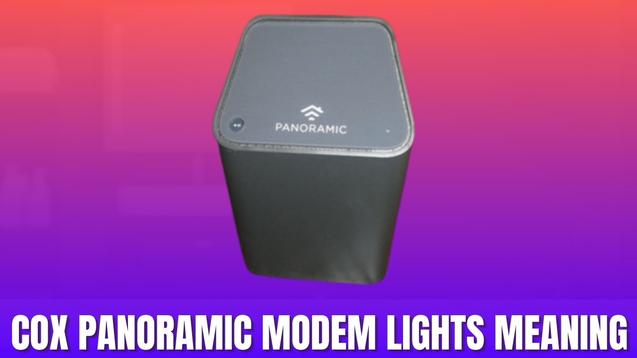 Cox Panoramic Modem Lights Meaning [2026] - YouTube