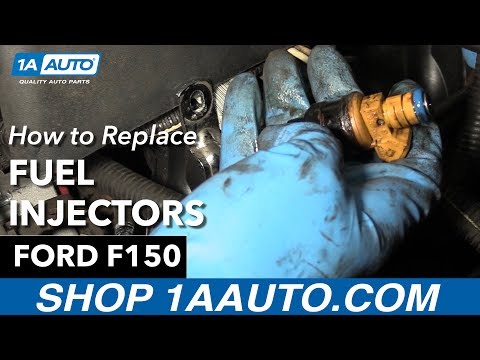 How to Replace Install Fuel Injectors 1998 Ford F150