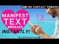 Manifest text message from specific person instantly