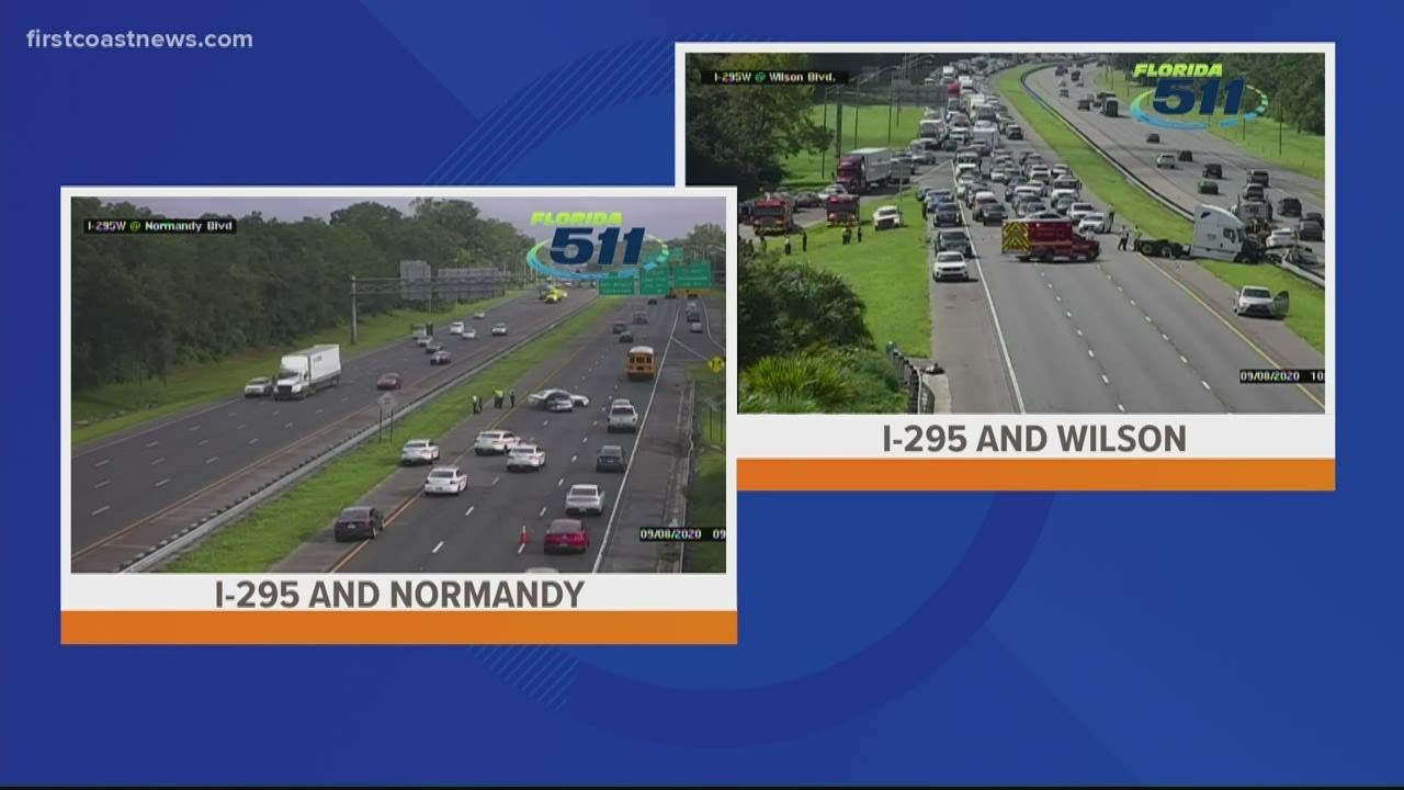 2 crashes within miles on I-295 Tuesday morning