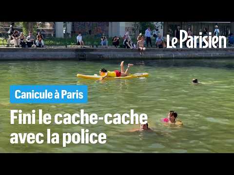 Canicule à Paris : le canal Saint-Martin transformé en piscine géante ( et légale ! )