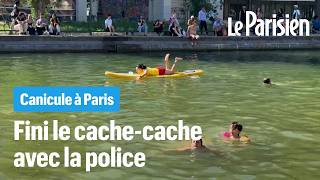 Canicule À Paris Le Canal Saint-Martin Transformé En Piscine Géante Et Légale