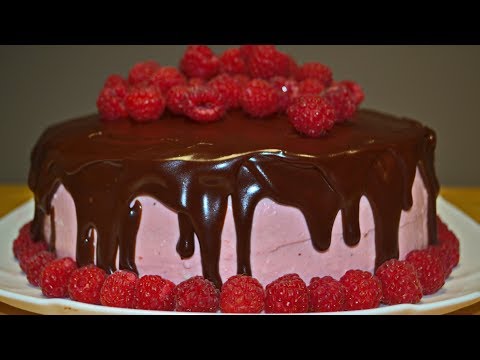 Шоколадный Торт quotМалиновый Райquot  Chocolate cake with raspberries