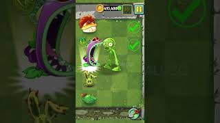 PvZ 2 - Four Cell Attack - Chomper Plant & Other Plants Vs Slime Zombies #shorts #pvz2 #pvz