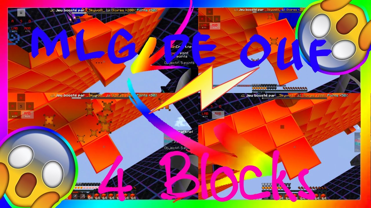 MLG 3 Blocks + Brain Minecraft rush funcraft