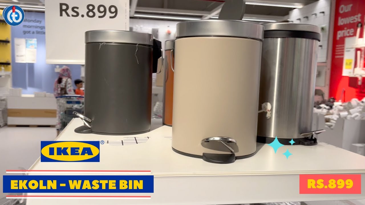 IKEA EKOLN Waste Bin For Bathroom and Kitchen Review
