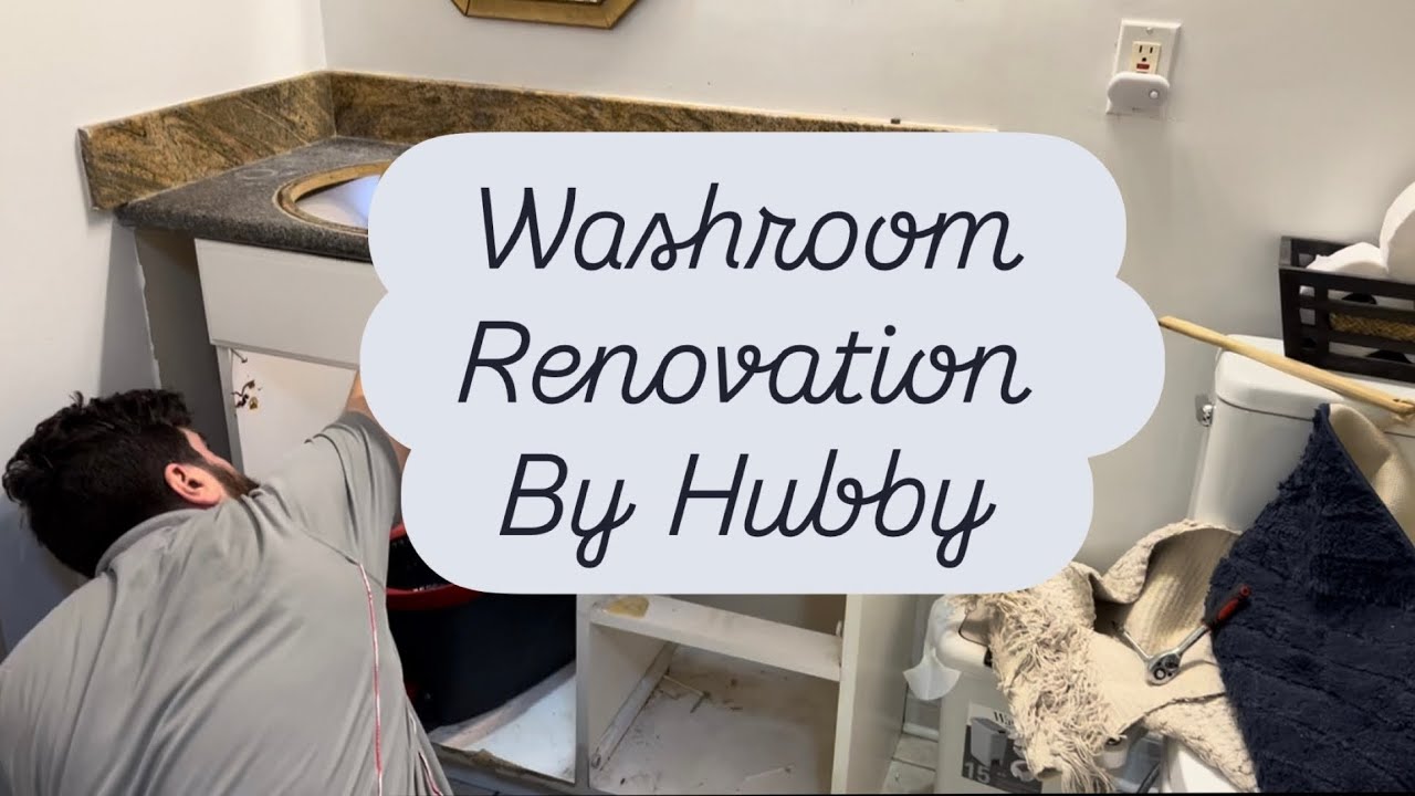 Washroom renovation | by Hubby with no prior experience 