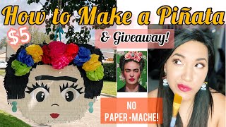 How to make a Piñata without Paper Mache- Less than $5 to Make! Mexican- Christmas Tradition!