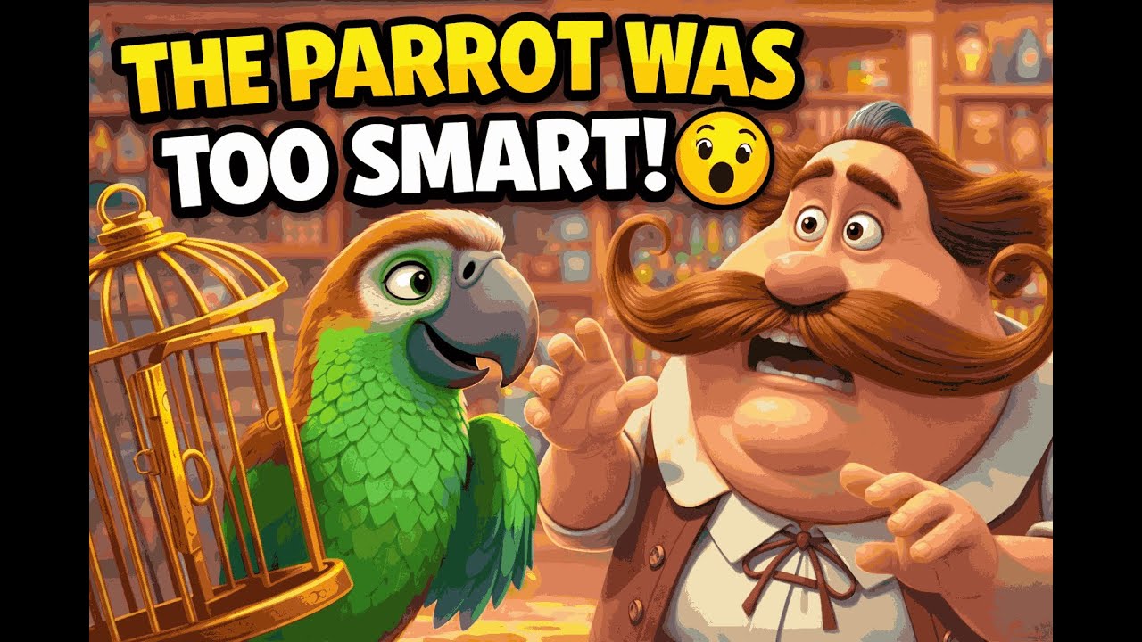 The Parrot Was Too Smart! 🦜😲 | Merchant & Parrot Moral Story for Kids