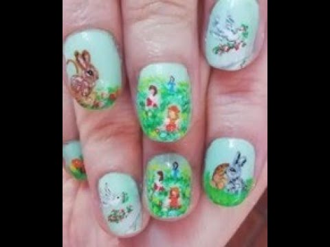 Sweet easter nail art