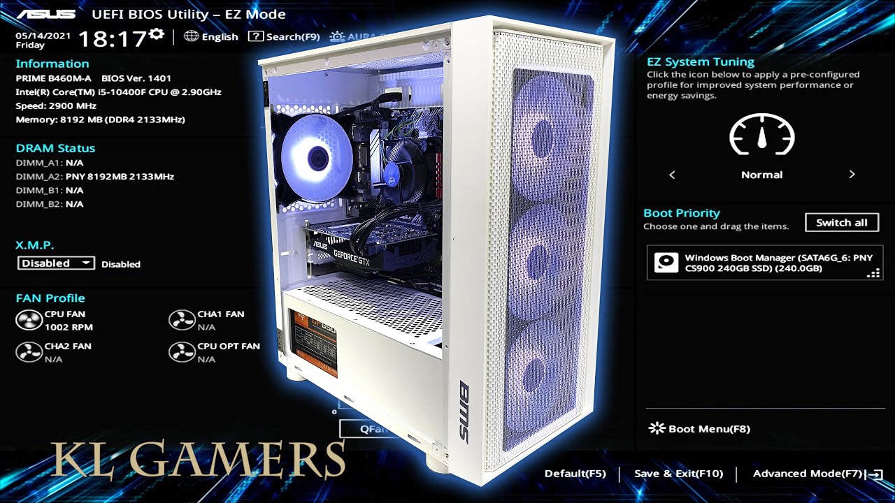 Intel Core I5 f Asus Prime B460m A Gtx 1660 Super White Rgb Gaming Pc Build Youtube