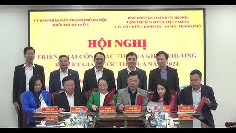 Khối thi đua số 3 Ủy ban MTTQ và các tổ chức CT- XH thành phố  ký giao ước thi đua năm 2024