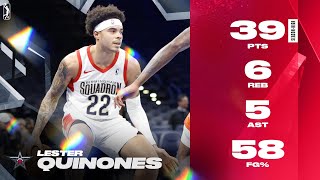Lester Quinones Records Season-HIgh 39 PTS On 58% FG VS. Legends Profile