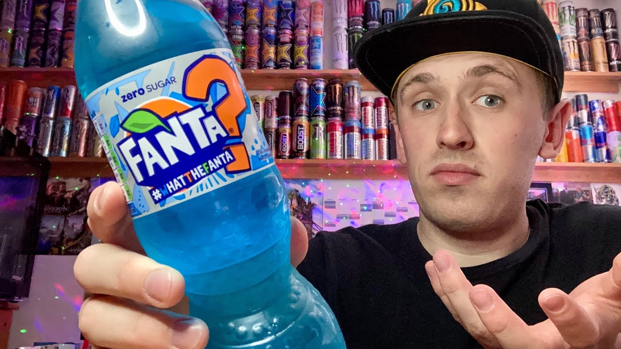 Drink Review Fanta What The Fanta; Mystery Flavour Blue (2021) YouTube
