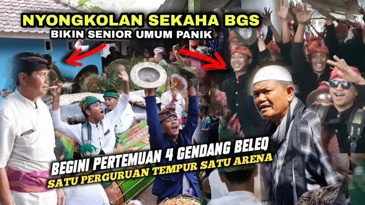 NYONGKOLAN SEKAHA BGS _ BAJANG GIRANG SURADADI _ DI IRING EMPAT GENDANG BELEQ BGS _ TGD & NA DENGKUR