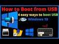 How to Boot from USB - 4 easy ways to boot USB Windows 10